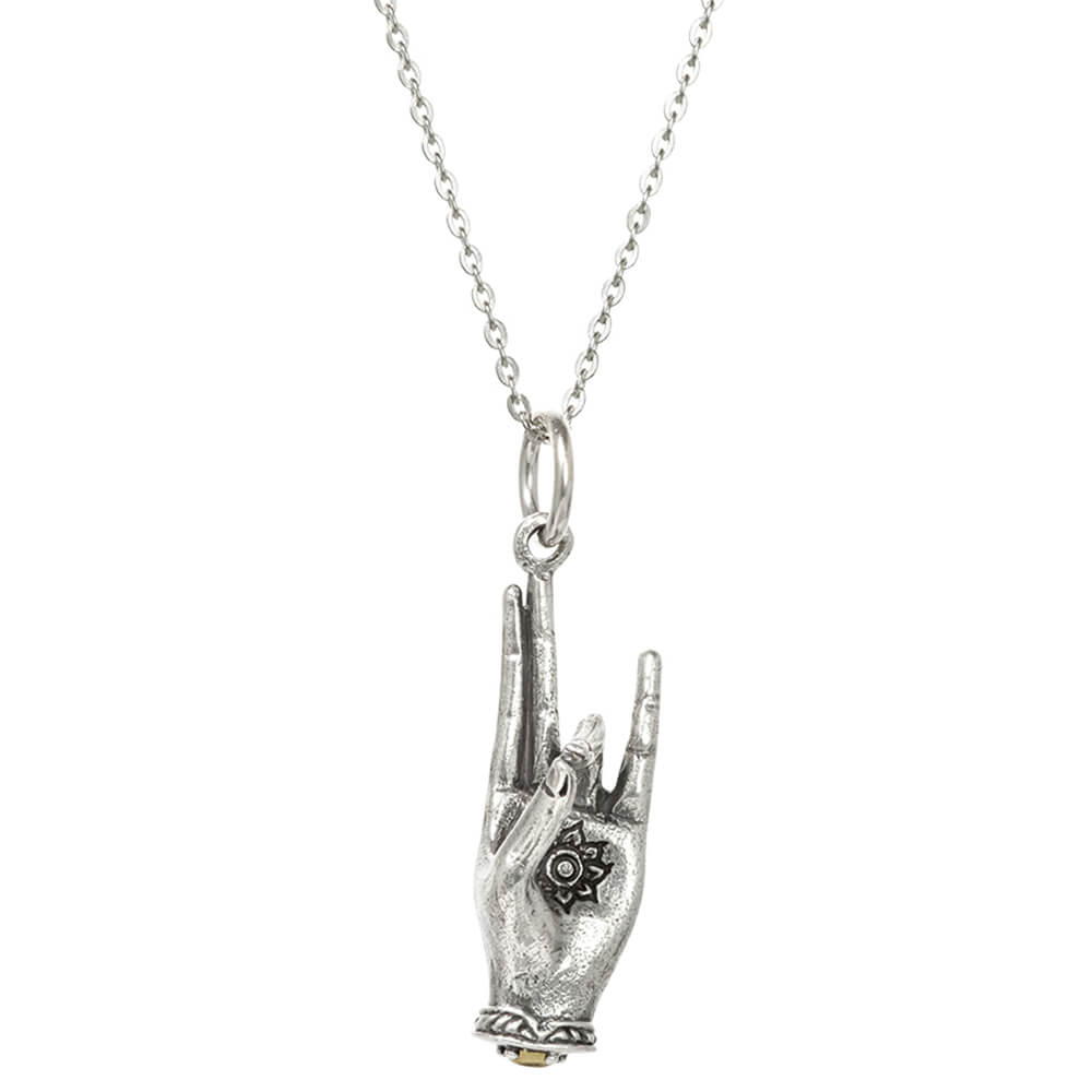Prithvi Mudra Anhänger Silber
