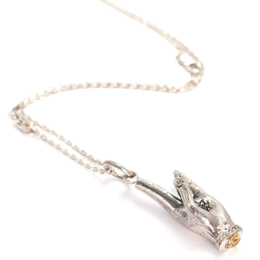Prithvi Mudra Anhänger Silber