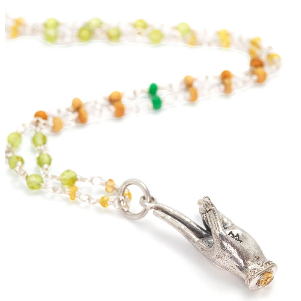 Prithvi Mudra Anhänger Silber