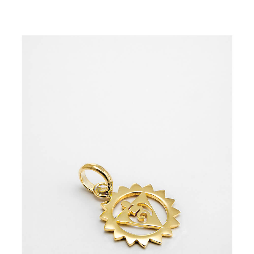 Vishuddha Chakra Anhänger vergoldet