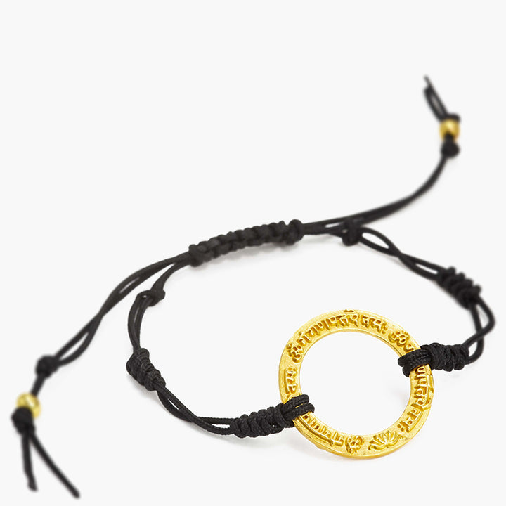 Ganesha Mantra Armband aus Sterling Silber vergoldet von ETERNAL BLISS
