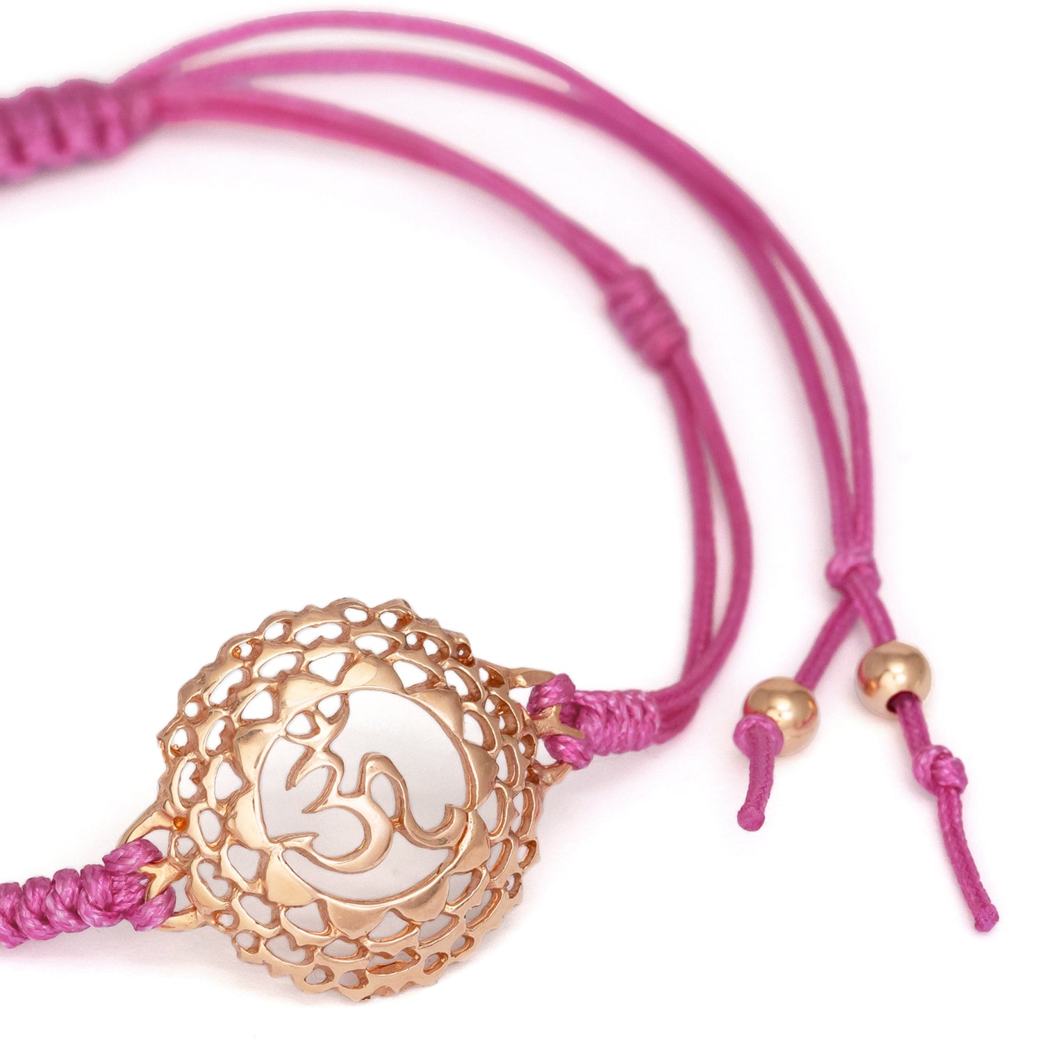 Rosegold-plated Sahasrara Chakra bracelet by ETERNAL BLISS - Spiritual Jewellery