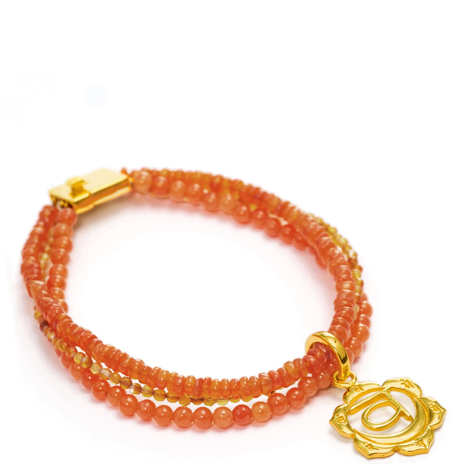 Sakral Chakra Armband mit Edelsteinen vergoldet von ETERNAL BLISS - Spiritueller Schmuck