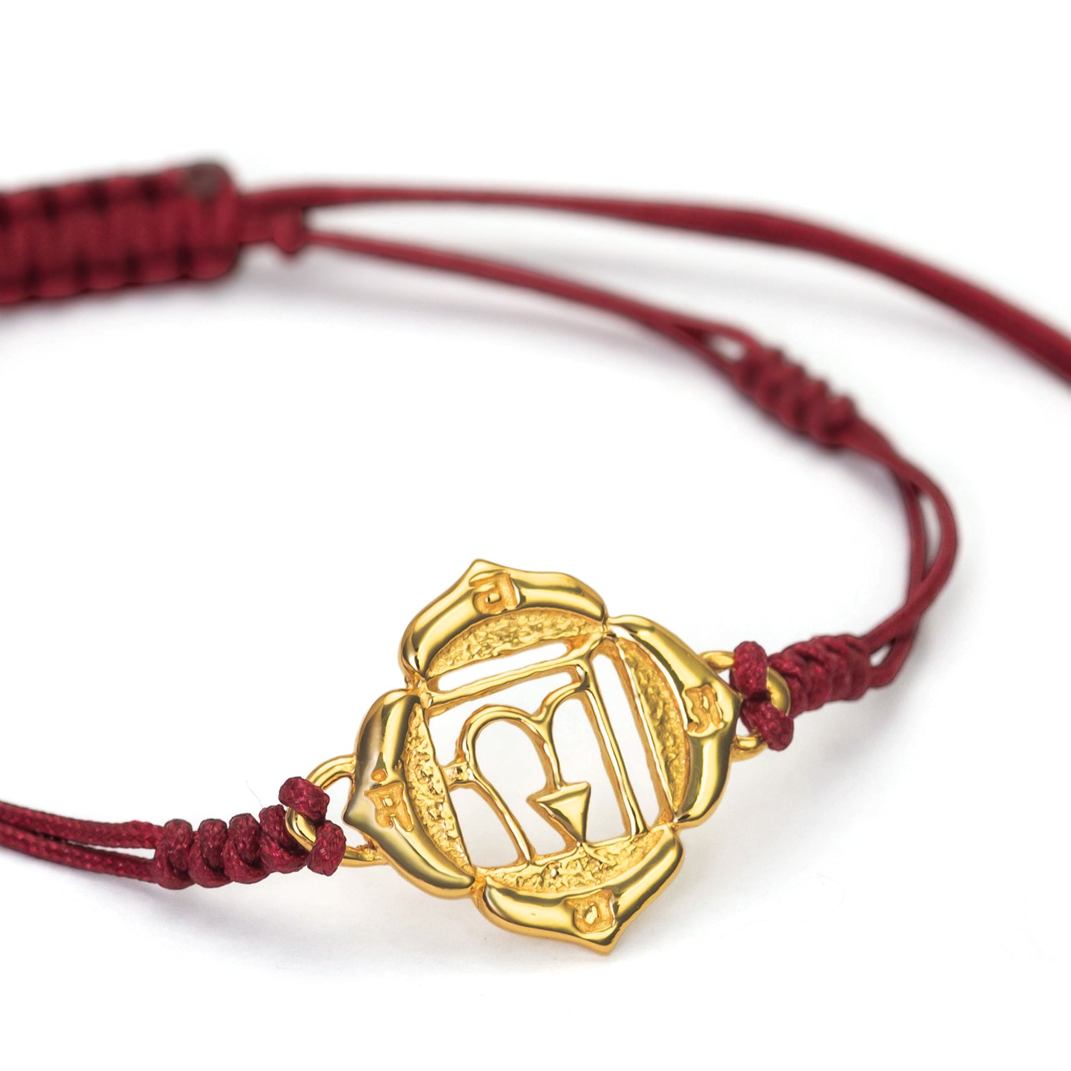 Gold-plated Muladhara Chakra bracelet by ETERNAL BLISS - Spiritual Jewellery