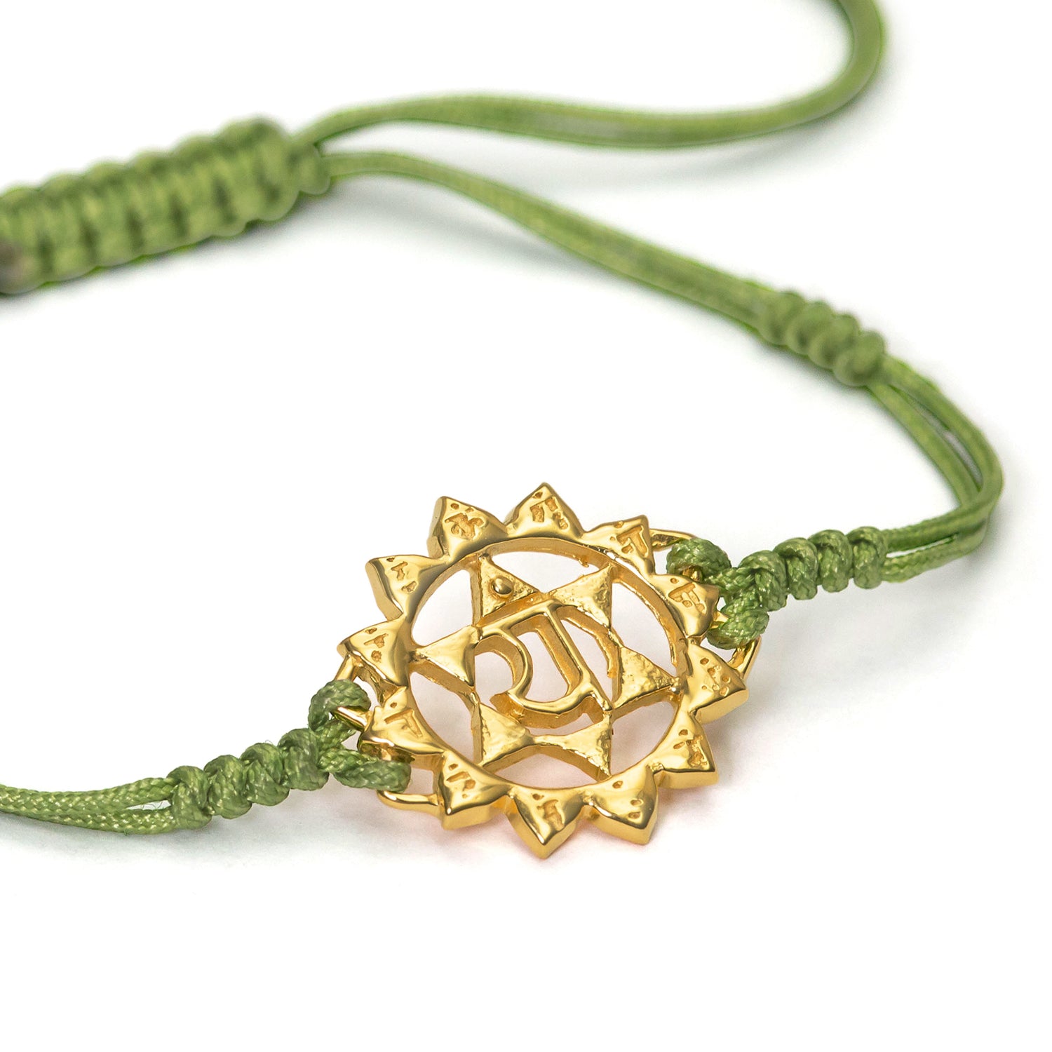 Gold-plated Anahata Chakra bracelet by ETERNAL BLISS - Spiritual Jewellery