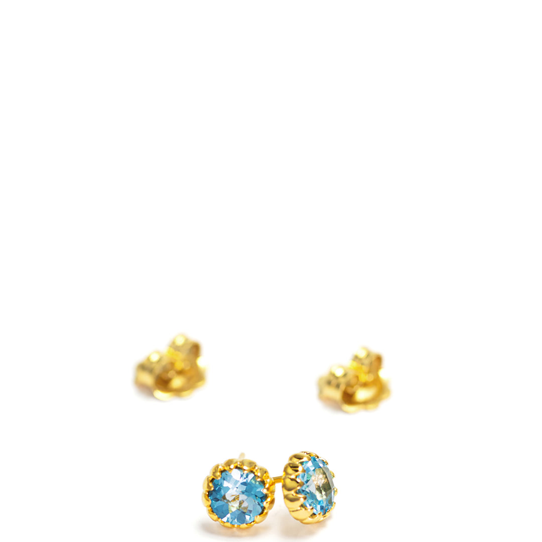 Topas Ohrstecker vergoldet von ETERNAL BLISS - Spiritueller Schmuck