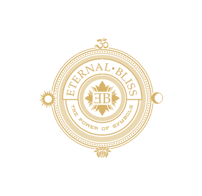 Logo von ETERNAL BLISS der Marke für spirituellen Schmuck aus Berlin in Gold