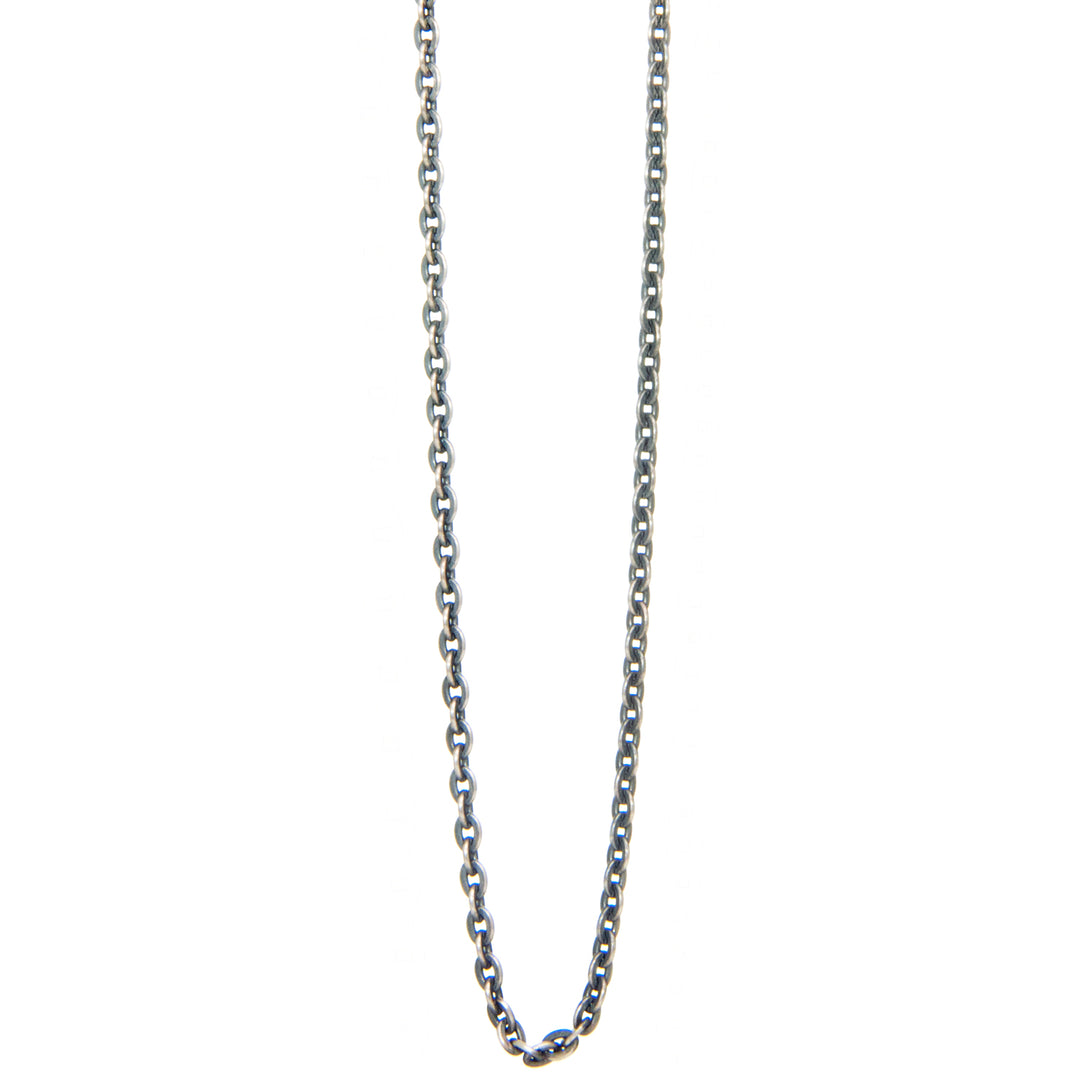 Feine Ankerkette in 2,5mm Stärke aus geschwärztem Sterling Silber von Eternal Bliss