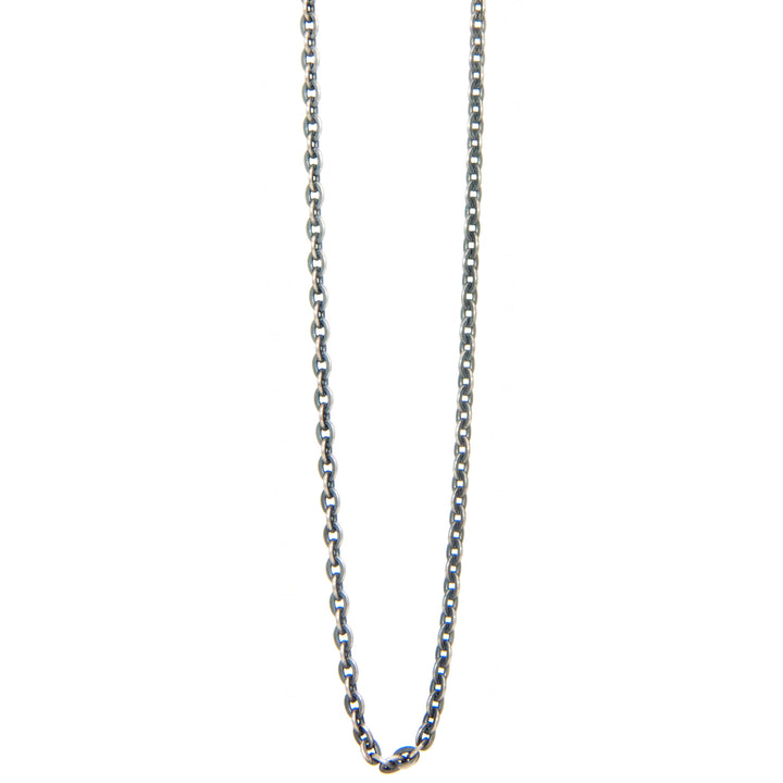 Feine Ankerkette in 2,5mm Stärke aus geschwärztem Sterling Silber von Eternal Bliss