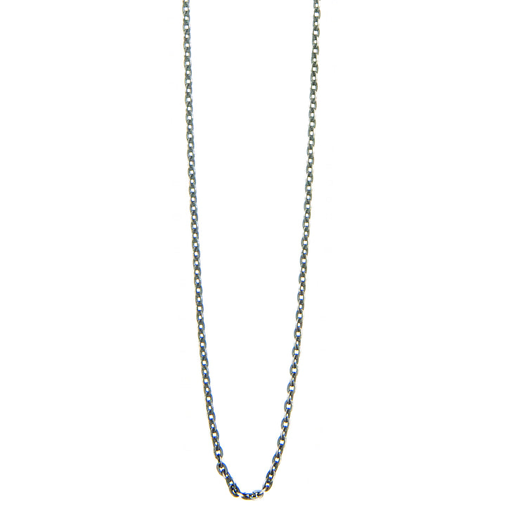 Feine Ankerkette in 2,0mm Stärke aus geschwärztem Sterling Silber von Eternal Bliss
