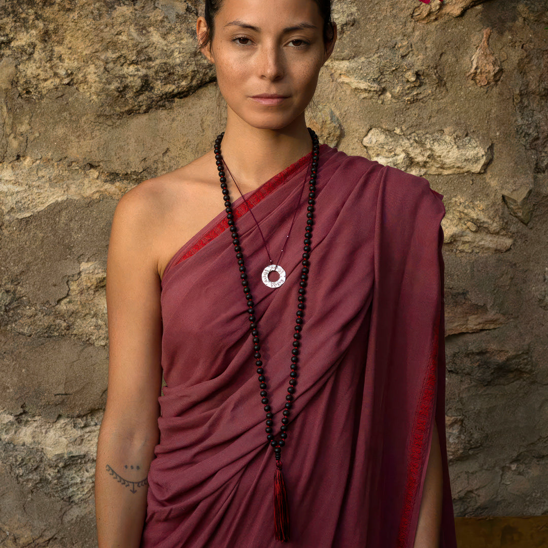 Om Mani Padme Hum Mantra Anhänger Silber