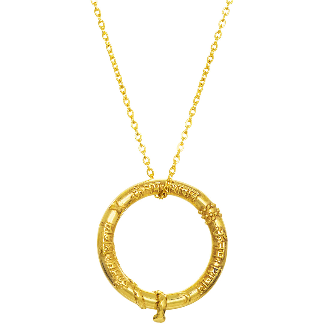 Shiva Mantra Anhänger mit erhabener Schlange  mit Kette  von ETERNAL BLISS - Spiritueller Schmuck