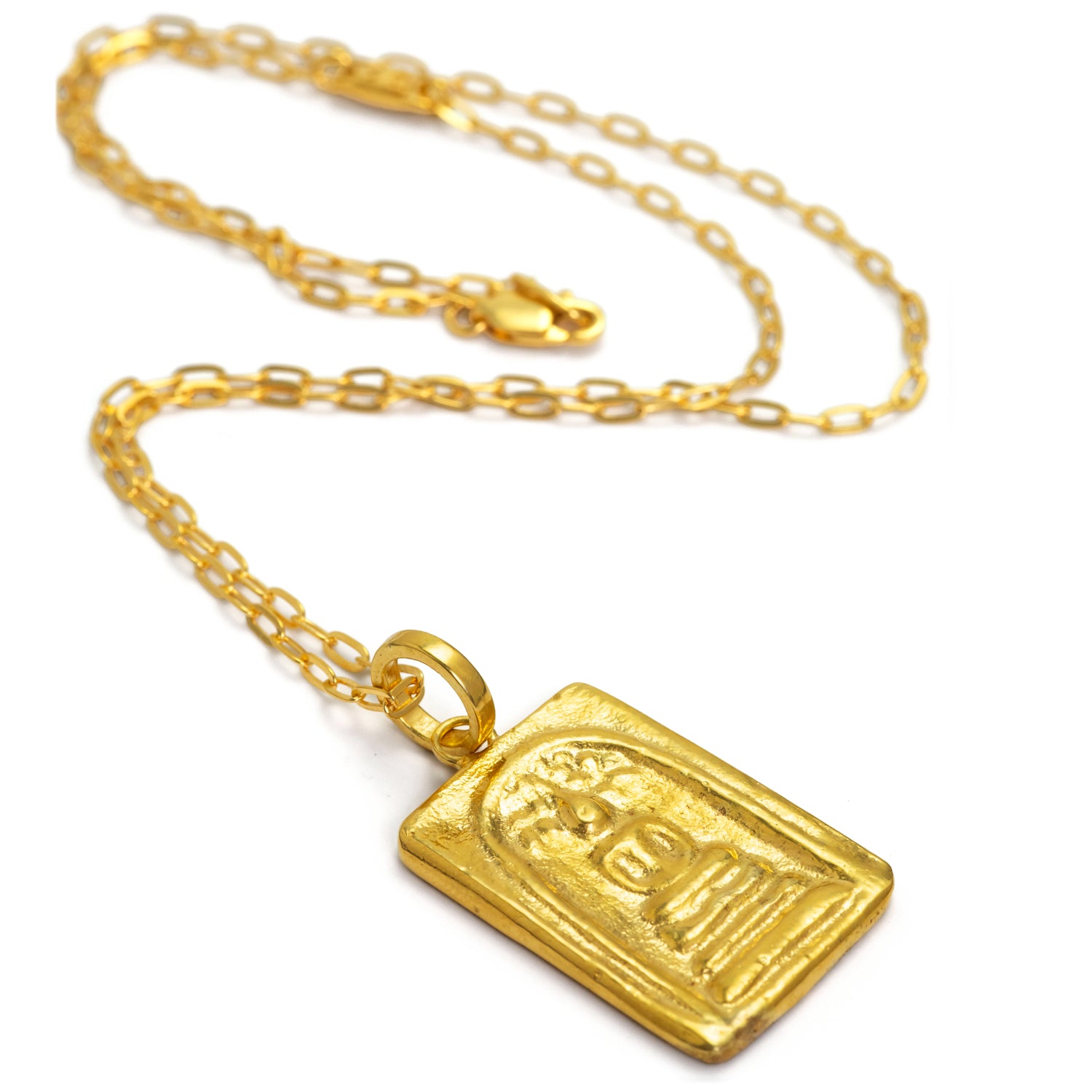 Gold-plated meditating Buddha pendant  by ETERNAL BLISS - Spiritual Jewellery