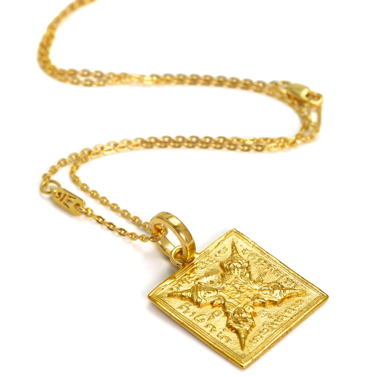 Gold-plated Buddha symbol pendant by ETERNAL BLISS - Spiritual jewellery