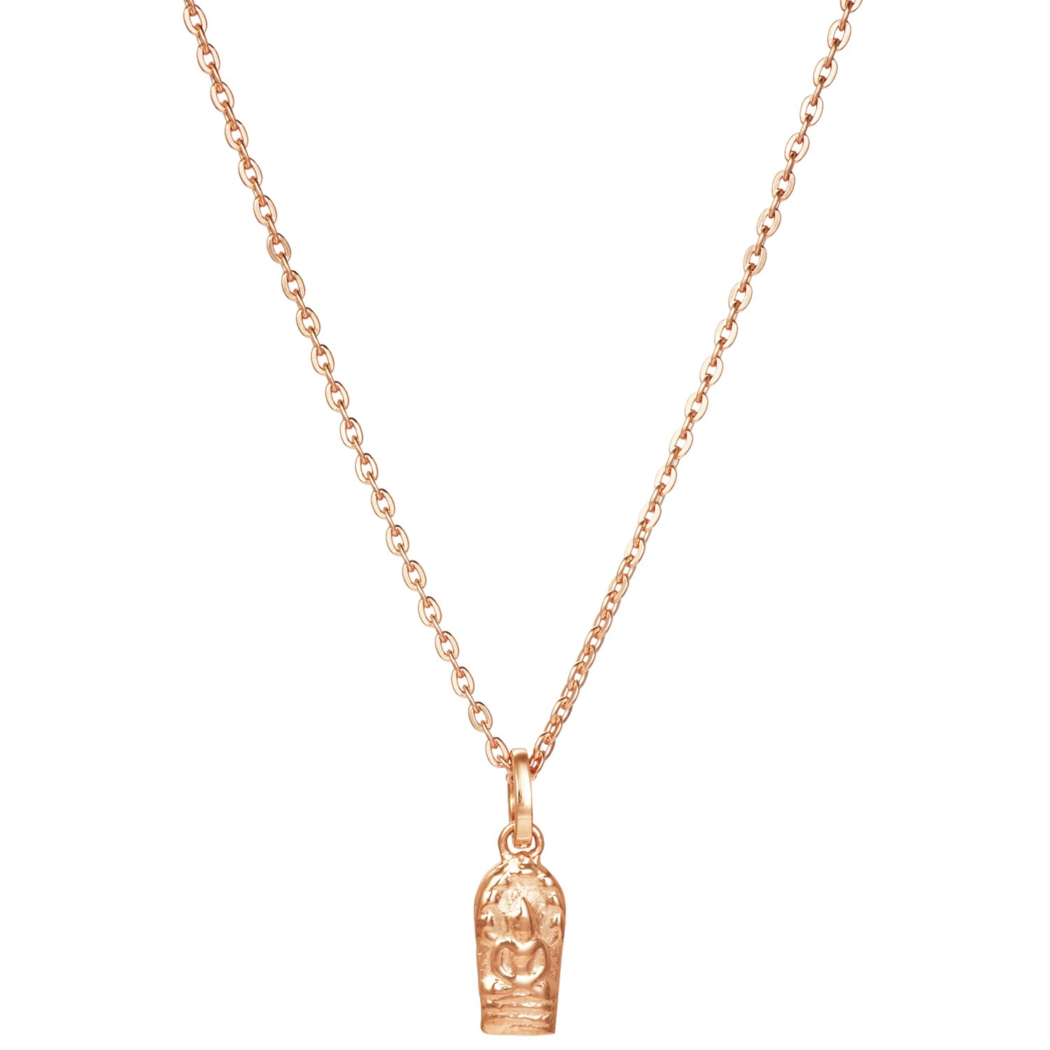 Buddha Anhänger mini rosévergoldet von ETERNAL BLISS - Spiritueller Schmuck