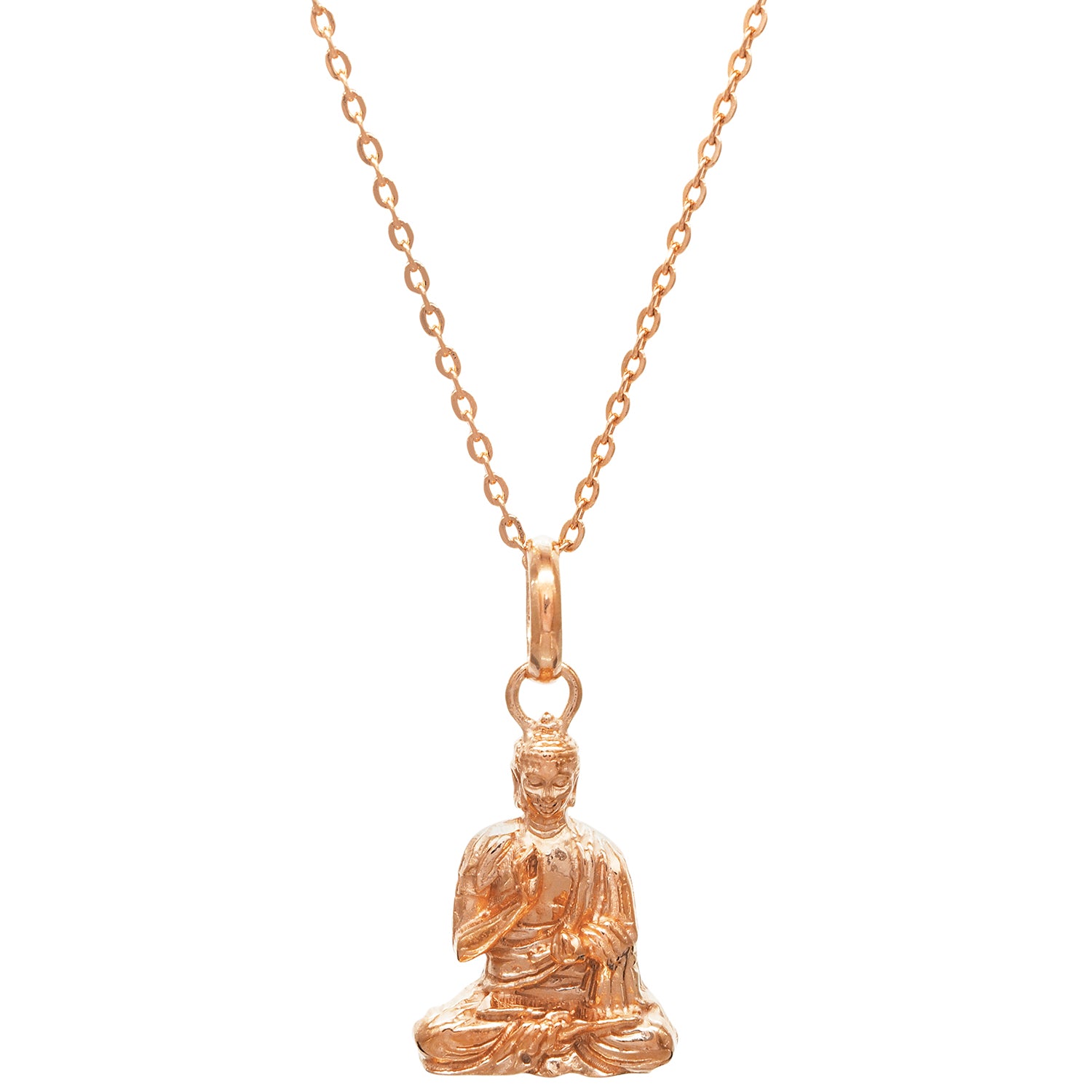 Lehrender Buddha Anhänger rosévergoldet von ETERNAL BLISS - Spiritueller Schmuck