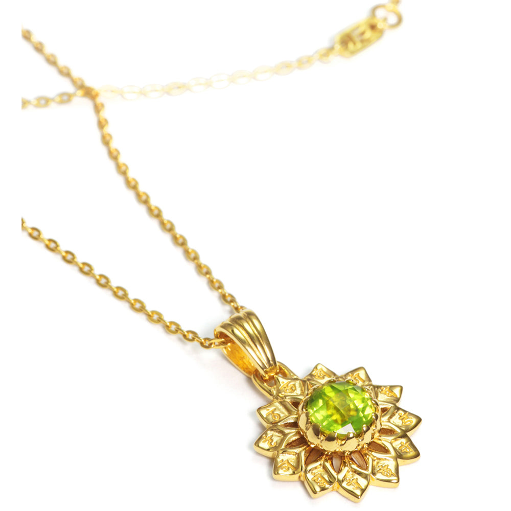 Heart chakra pendant gold-plated silver by ETERNAL BLISS - spiritual jewellery