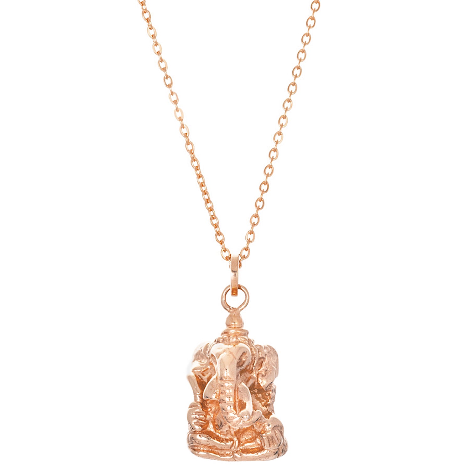 Antiker Ganesha Anhänger rosévergoldet von ETERNAL BLISS - Spiritueller Schmuck
