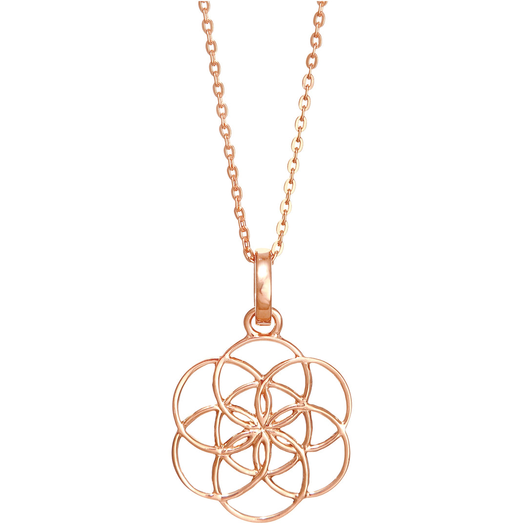 Samen des Lebens Anhänger rosévergoldet von ETERNAL BLISS - Spiritueller Schmuck