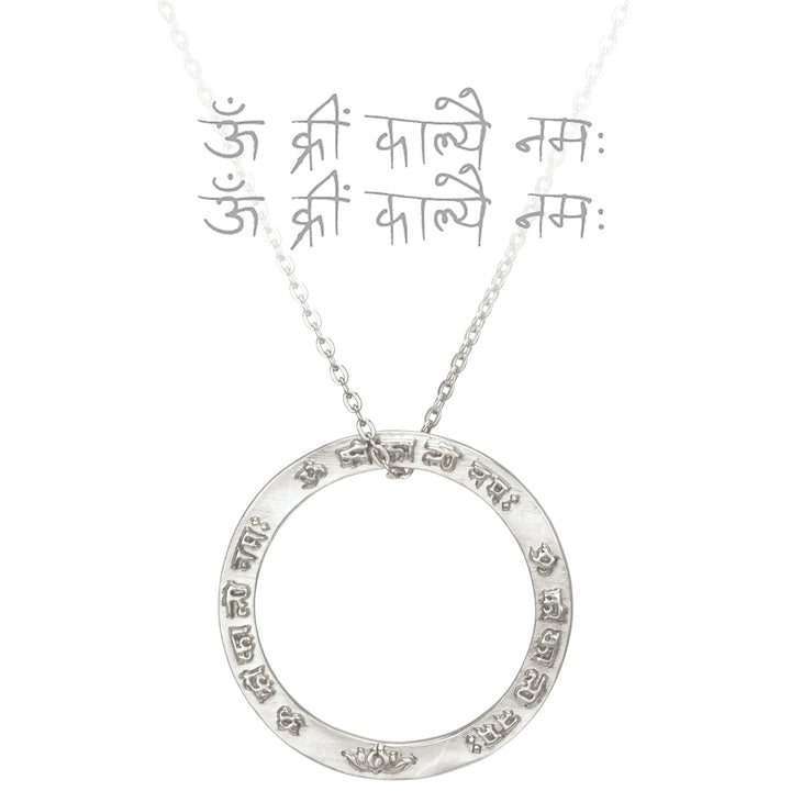 Kali Mantra Anhänger aus Sterling Silber von Eternal Bliss
