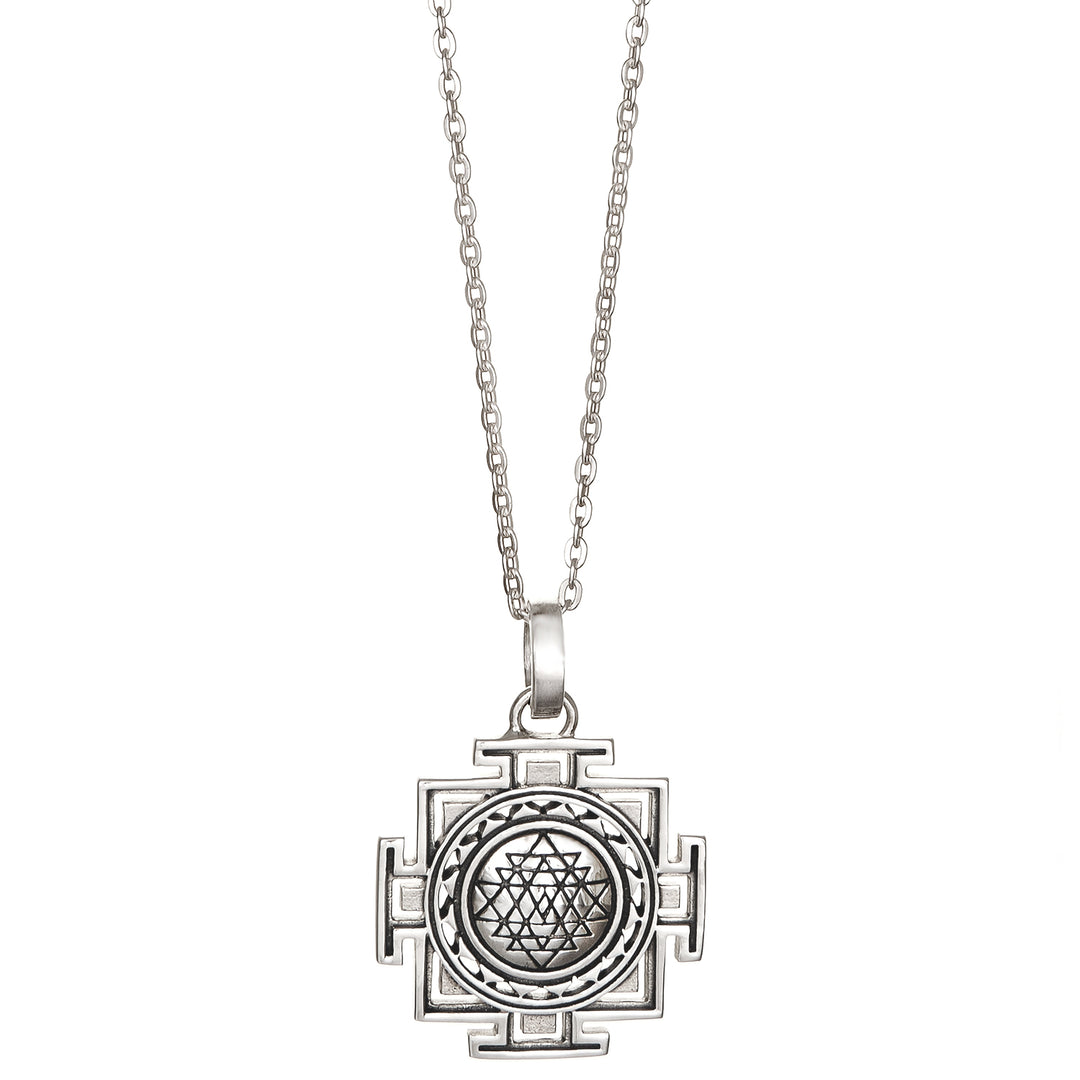 Sri Yantra Anhänger mini Silber von ETERNAL BLISS - Spiritueller Schmuck