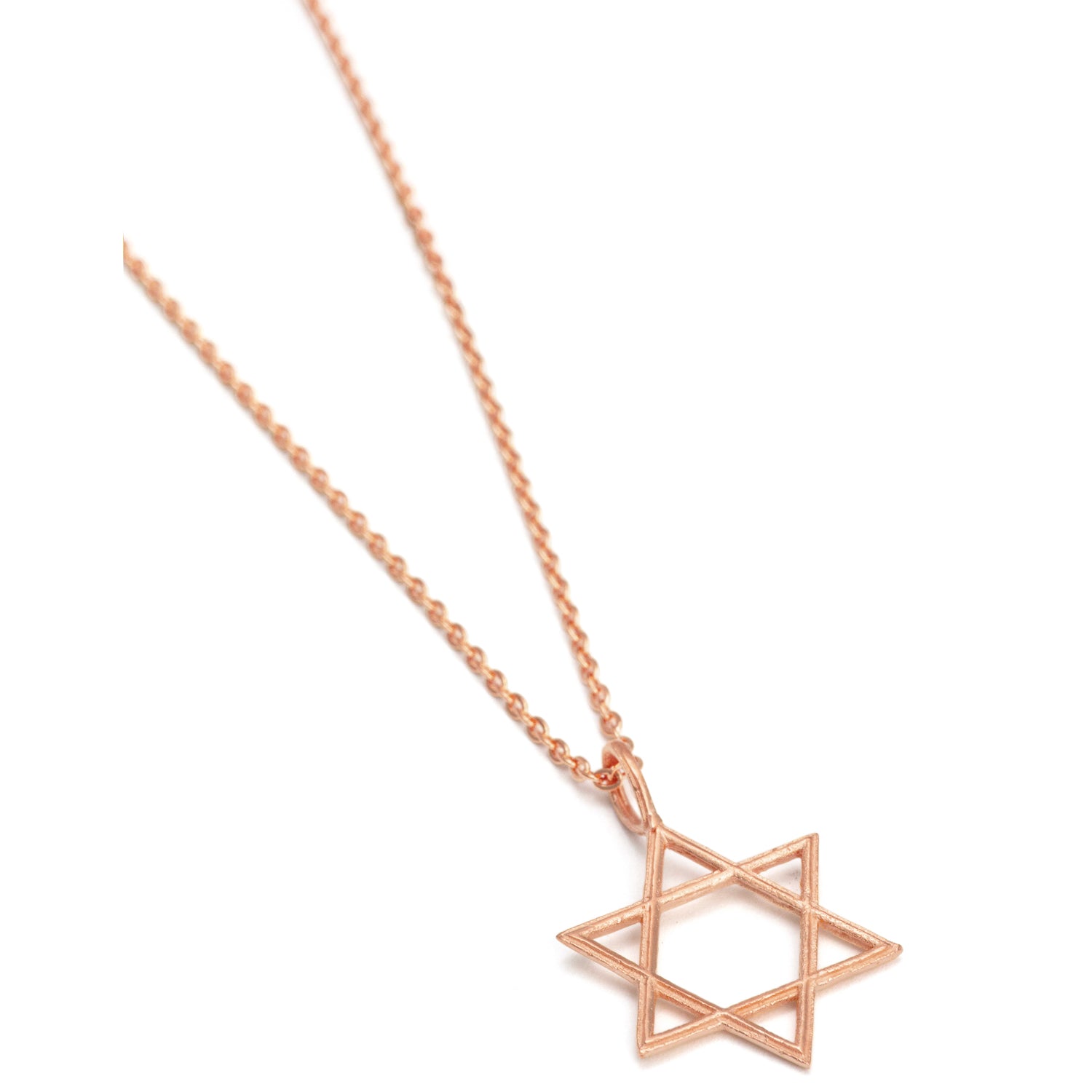 Hexagram pendant made of high-quality rosegold-plated sterling silver from ETERNAL BLISS