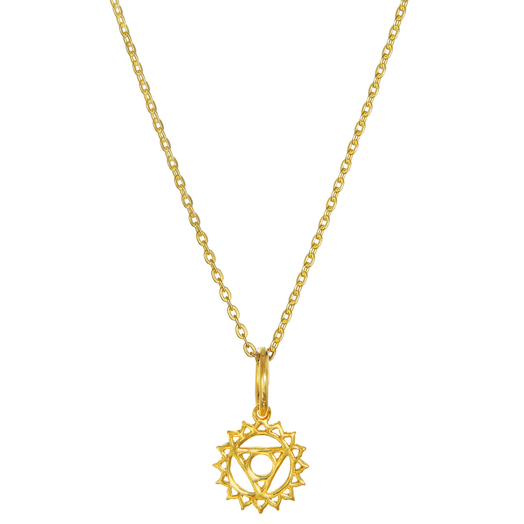 Hals Chakra Anhänger mini vergoldet von ETERNAL BLISS - Spiritueller Schmuck