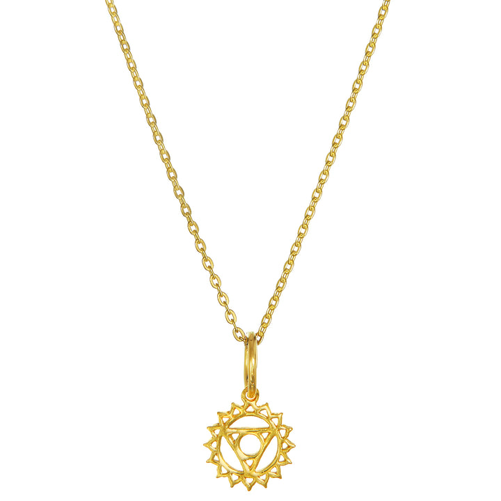 Hals Chakra Anhänger mini vergoldet von ETERNAL BLISS - Spiritueller Schmuck
