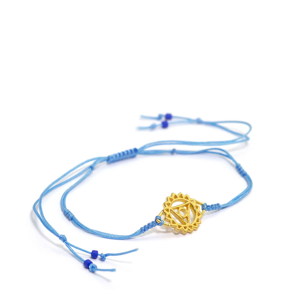 Hals Chakra Armband mini vergoldet  von ETERNAL BLISS - Spiritueller Schmuck