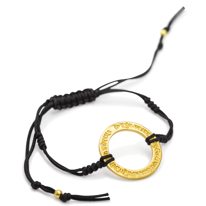 Gayatri Mantra Armband aus vergoldetem Sterling Silber von ETERNAL BLISS - spiritueller Yoga Schmuck