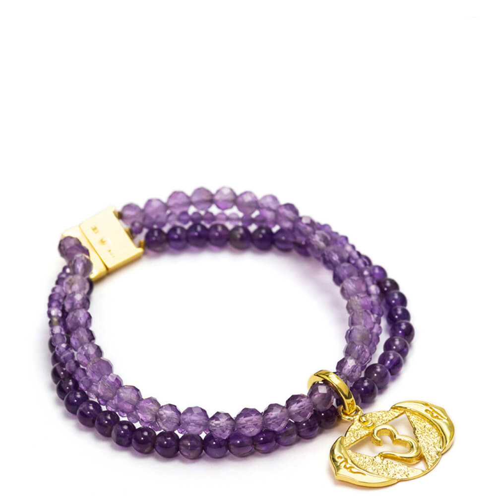 Stirn Chakra Armband mit Edelsteinen vergoldet von ETERNAL BLISS - Spiritueller Schmuck