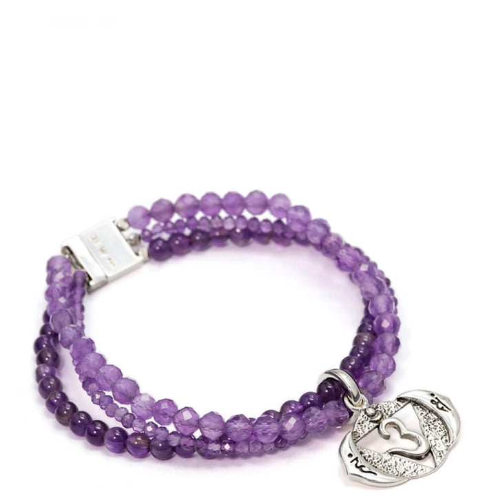 Stirn Chakra Armband mit Edelsteinen Silber von ETERNAL BLISS - Spiritueller Schmuck