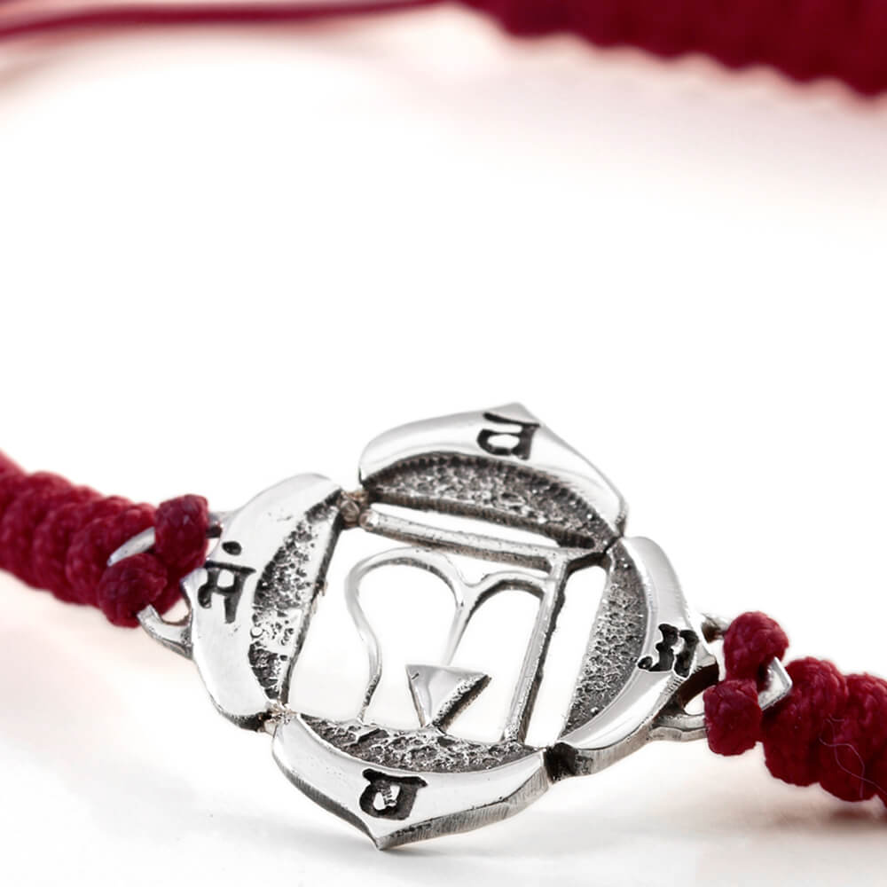 Muladhara Chakra bracelet silver by ETERNAL BLISS - Spiritual Jewellery
