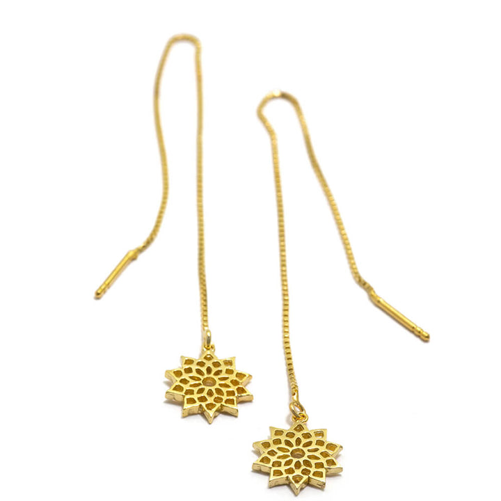 Kronen Chakra Ohrketten mini vergoldet von ETERNAL BLISS - Spiritueller Schmuck