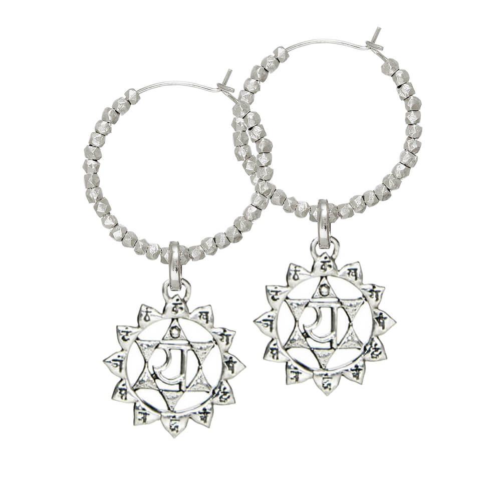 Anahata Chakra earrings  by ETERNAL BLISS - Spiritual Jewellery