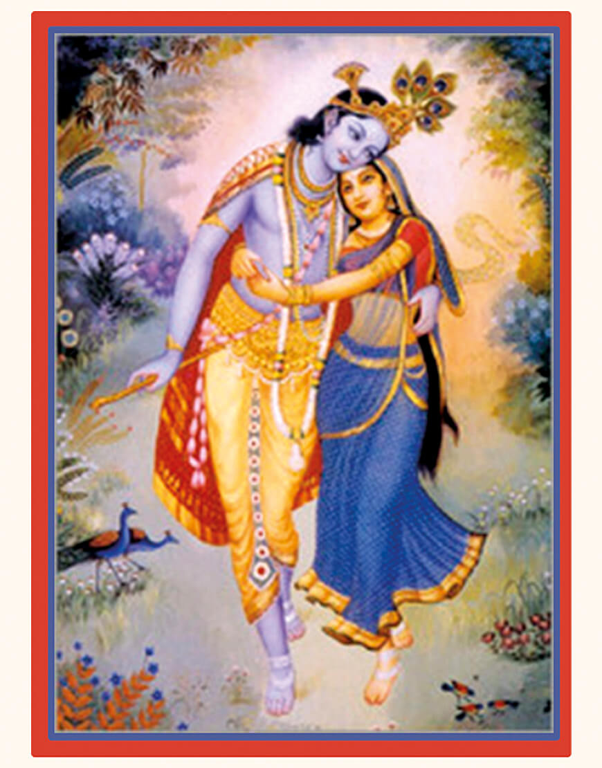 Bild des Gottes Krishna