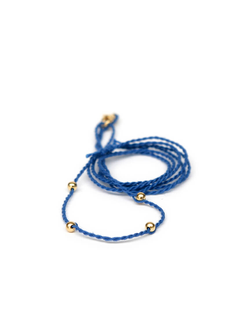 Halskordel kornblumenblau