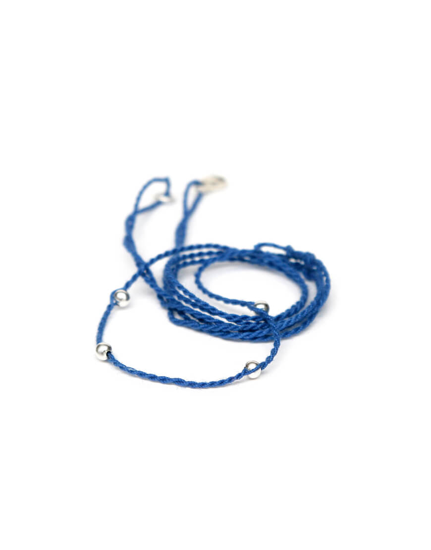 Halskordel kornblumenblau