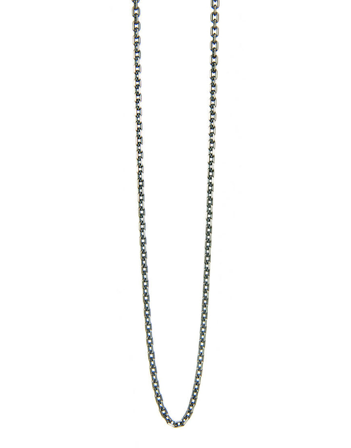 Schmuckkette facettierte Ankerkette aus Sterling Silber patiniert in 2,5mm Stärke von Eternal Bliss