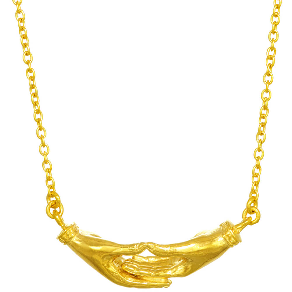 Dhyana Mudra Kette vergoldet - Meditation mit Kette von ETERNAL BLISS - Spiritueller Schmuck