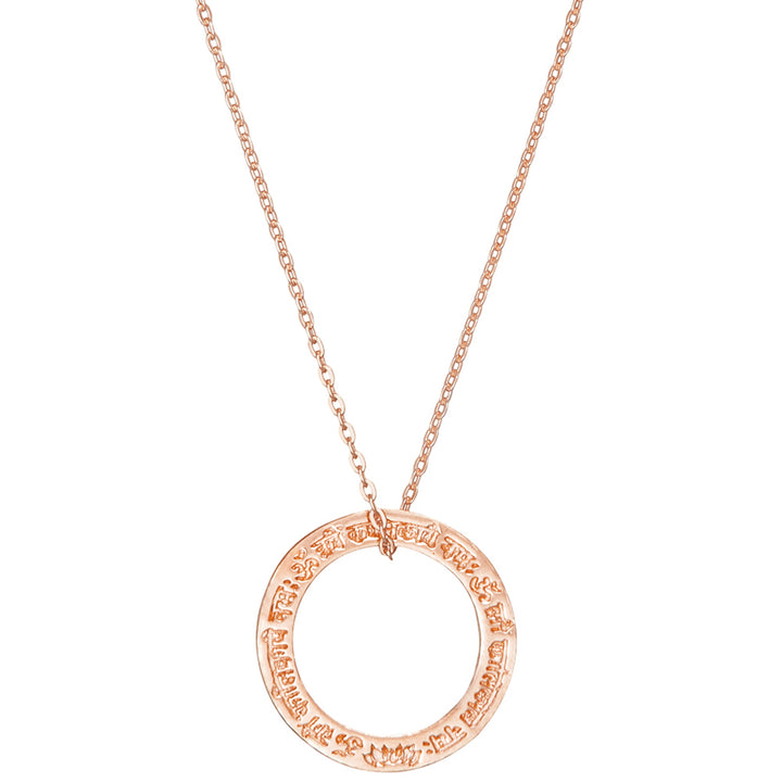 Lakshmi Mantra Anhänger mini aus Sterling Silber rosévergoldet von Eternal Bliss