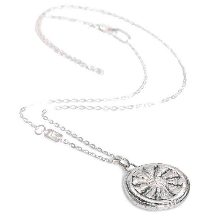 Dharma Wheel Pendant Silver by ETERNAL BLISS - Spiritual Jewellery