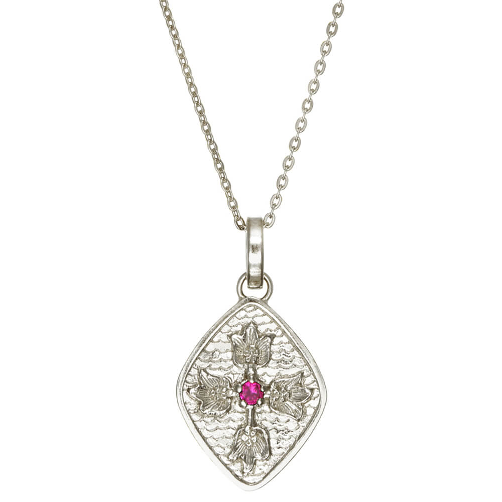 Southern Cross Amulett mit Rubin Silber mit Kette von ETERNAL BLISS - Spiritueller Schmuck