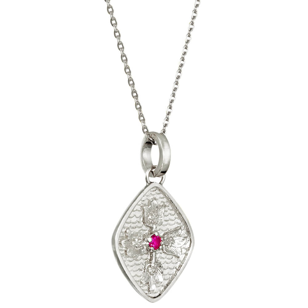 Southern Cross silver pendant with ruby by ETERNAL BLISS - spiritual jewellery