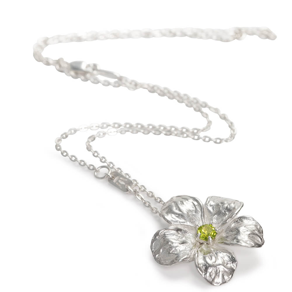 Silver pendant Flower Pale Sundew by ETERNAL BLISS - Spiritual Jewellery
