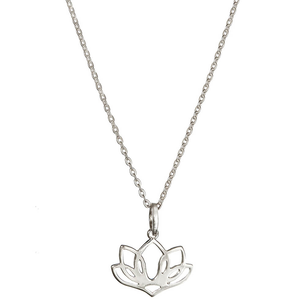 Fünfblättriger Lotus Anhänger aus Sterling Silber von ETERNAL BLISS - Spiritueller Symbol Schmuck
