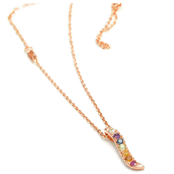 Rose Gold-plated Chakra Flow Pendant  by ETERNAL BLISS - Spiritual Jewellery