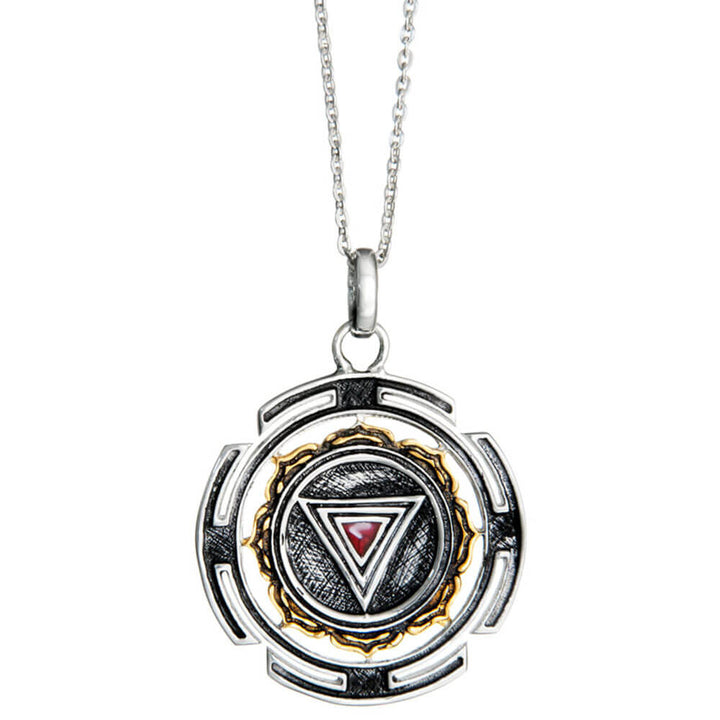 Kali Yantra Anhänger Silber mit Kette von ETERNAL BLISS - Spiritueller Schmuck