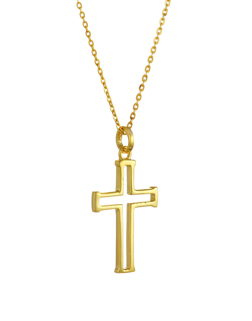 Cross Pendant Dyo Silver  by ETERNAL BLISS - Spiritual Jewellery