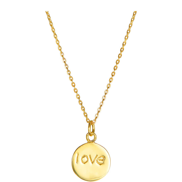Love Anhänger vergoldet  Kette von ETERNAL BLISS - Spiritueller Schmuck